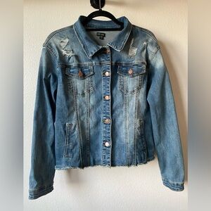 Coco + Carmen Women's Distressed Denim Jacket